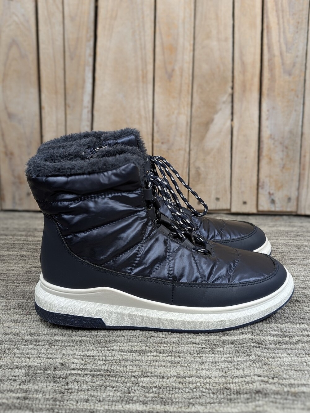 Rocket Dog: Puffer Faux Fur lined Winter Boots - Blue - Size 10